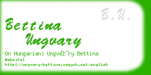 bettina ungvary business card